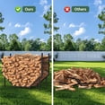 thumbnail image 3 of Support de Bois FT pour Foyer, Supports de Bois, Rangement en Bois, Support à Bûches en Métal Robuste, Extérieur Intérieur, Support de Bûches de Feu Ajustable, 3 of 8