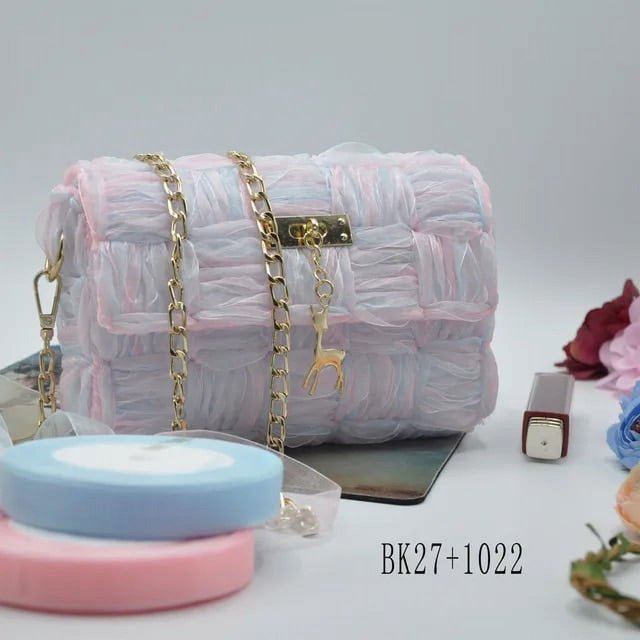 DIY Hand Knitting Crochet Bags Material Kit Woven Bag Making Tool Cross Stitch Mesh Plastic Canvas Sheets Set Handmade Purse Kit