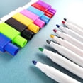 thumbnail image 4 of Marqueurs Colorés avec Capuchon Effaceur Marqueurs pour Tableau Blanc Pointe Pointe Étudiant Marqueurs pour Tableau Blanc pour Enseignants École 2 ml, 4 of 8