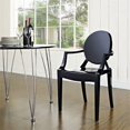 thumbnail image 4 of Modway Casper 18.5" Modern Plastic Dining Armchair, Black Finish, 4 of 5