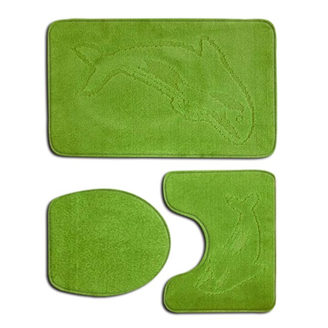 Transemion 3pcs/set Absorbent Bath Mat For Bathtub And Shower Easy To Clean Durable Comfortable Eco-friendly PJ210922-A022 1Set