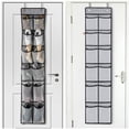 thumbnail image 4 of Hanging Closet Organizers and Storage Over the Door Shoe Rack for Door with 12 Large Mesh Pockets Fitted Hanging Shoe Organizer Sturdy Closet Door Shoe Storage Holder, 4 of 7
