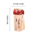 thumbnail image 3 of Tasse à Café de Voyage Isolée en Acier Inoxydable 304 520 ml Gobelet Portable à Double Couche Étanche avec Poignée Couvercle à Paille Tasse Réutilisable de Tous les Jours pour Café Thé Eau Jus, 3 of 5