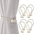 thumbnail image 1 of ORUYROP 8 PCS Magnetic Curtain Tiebacks, European Style Convenient Drape Tie Backs, Decorative Drape Tie Backs Holdback Holder for Window Draperies, No Tools Required for Christmas Home Holida, 1 of 6