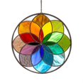 thumbnail image 2 of Rainbow Decorative Pendant Hanging Geometric Pattern Ornament Decorate Home Balcony Garden Yard, 2 of 6