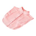 thumbnail image 1 of maskred Women Simple Design Solid Color False Collar Girls Formal Fake Half Shirt Decorative Detachable Lapel Accessory Pink Round, 1 of 6