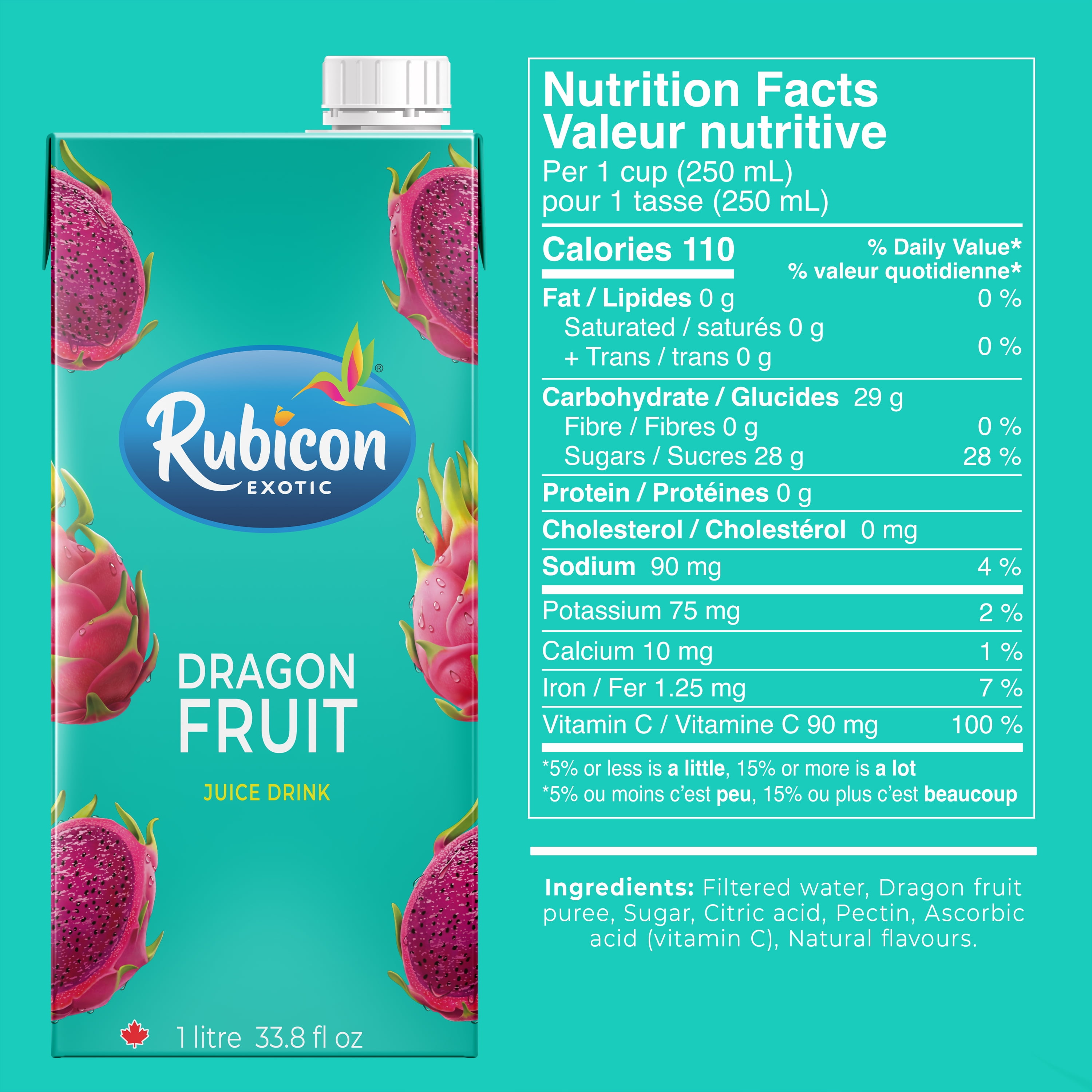 Rubicon Boisson au Jus de Fruit du Dragon