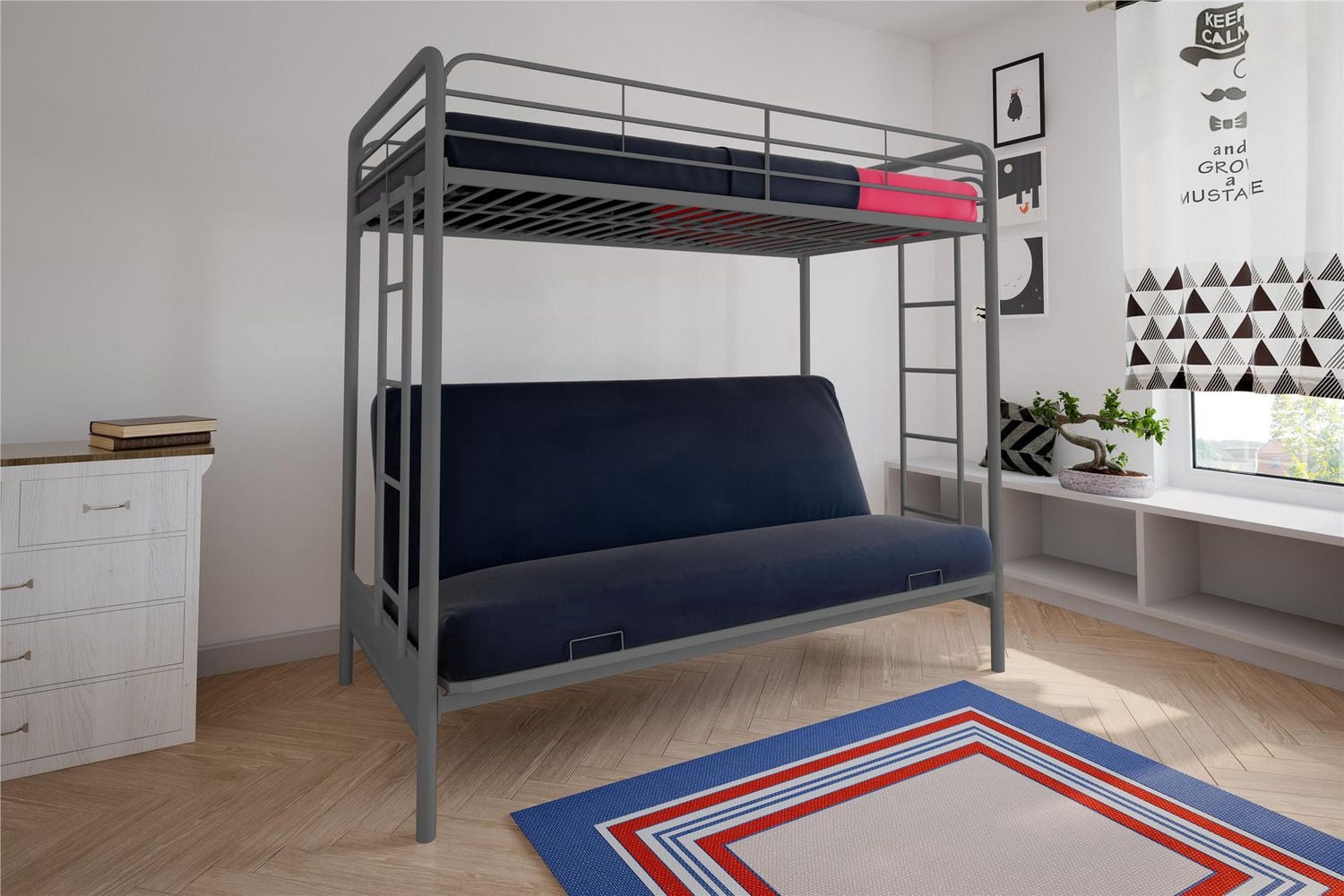 Lit superposé une place/futon
