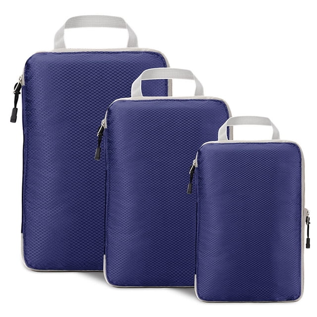 Compression Packing Cubes for Suitcases Compression Packing Cubes for Suitcases Travel Essential 3 Pcs Expandable Travel Bags Organizer for Luggage Packing Cubes for Travel Compression