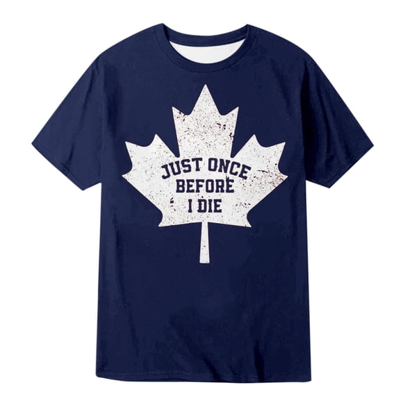 Xdzjlr Men's Shirts Canadian Maple Leaf Vintage Fashion Tshirts Shirts for Men,L