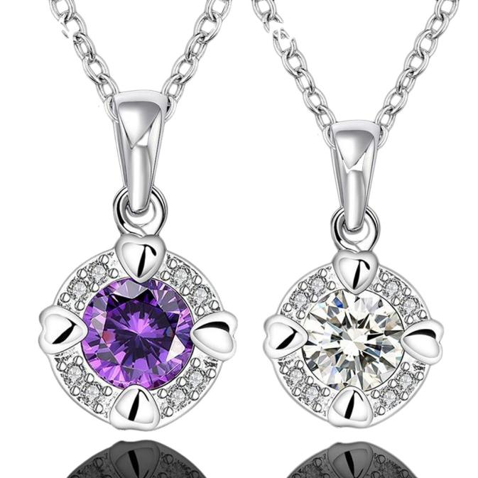 UP to 65% Off SMihono Necklaces for Women Girl Rhinestone Pendant Necklace Wedding Gift