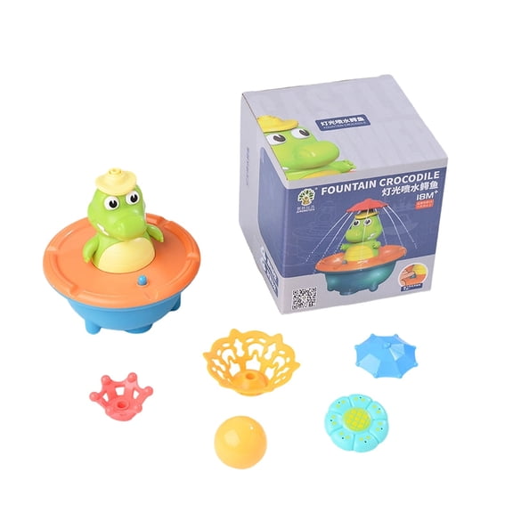 Jouet de Bain Fantaisie pour Enfants avec Lumières et Jet d'Eau - Usage Intérieur Extérieur Convenant aux Tout-Petits et aux Jeunes Enfants Jouet Interactif pour Garçons et Filles
