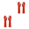 thumbnail image 4 of Youkk 2X Rubber Gloves Kitchen Gadget Gardening Tool Exquisite Multipurpose Yard Red S 2Set, 4 of 6