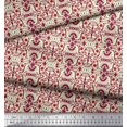 thumbnail image 2 of Soimoi Moss Georgette Fabric Damask Ethnic Print Fabric by Yard 42 Inch Wide, 2 of 3