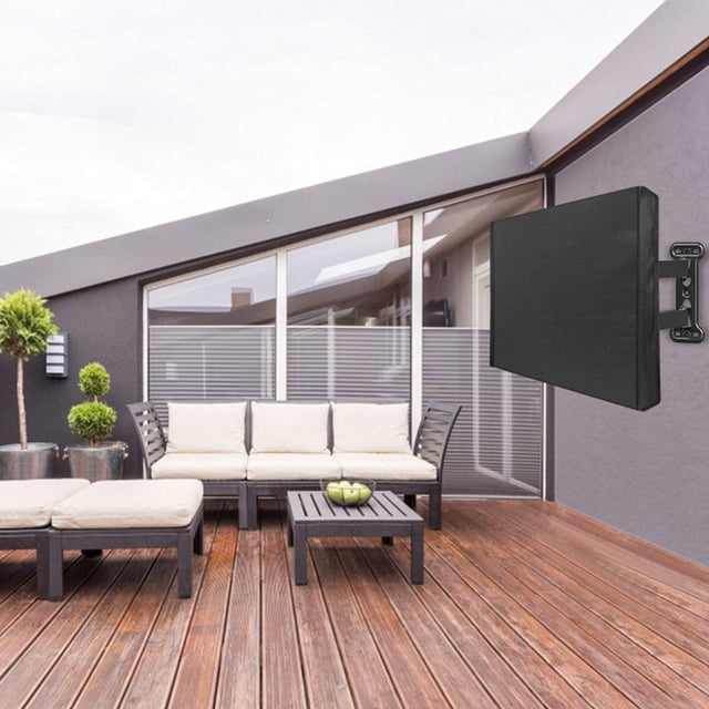 Outdoor Weatherproof LCD TV Bracket Cover Television Home Courtyard Patio Waterproof Dustproof Protector Guard Accessory 46-48 Inch