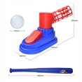 thumbnail image 2 of Baseball Pitching Machine Baseball Trainer Launcher Toy Foot-on with 3 Baseball & Baseball Bat for, 2 of 8