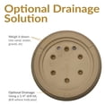 thumbnail image 4 of Sunnydaze Jardinière d'Extérieur à Double Paroi en Anjelica Résistante aux Intempéries - 24 Pouces - Beige, 4 of 10