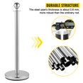 thumbnail image 3 of VEVOR Crowd Control Stanchion, Set of 2 Pieces Stanchion, Stanchion Set with 5 ft/1.5 m Black Velvet Rope, Silver Crowd Control Barrier w/Sturdy Concrete and Metal Base  Easy Connect Assembly, 3 of 9