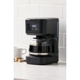 thumbnail image 2 of Mainstays 5 Cup Programmable Coffee Maker, Black, Glass Carafe, 2 of 8