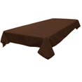 thumbnail image 2 of LA Linen TCpop60x102-BrownP22 Polyester Poplin Rectangular Tablecloth, Brown - 60 x 102 in., 2 of 5