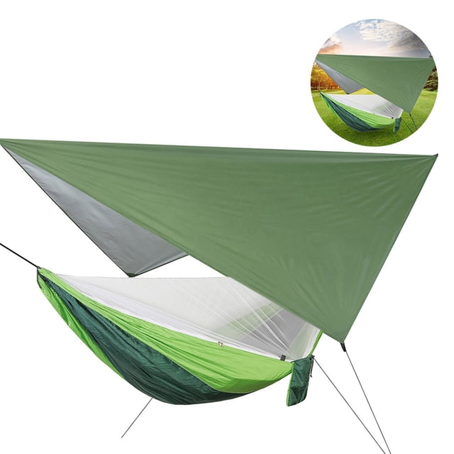 Hammock, Compact Hanging Hammock, Windproof Canopy For Courtyard Picnic Outdoor Garden