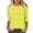 Yellow, variant on lcziwo Easter Shirt Tshirts for Women 2025 Fashion 3D Bunny Rabbit Graphic Tees Shirts Loose Casual Round Neck 3/4 Length Sleeve Holiday Tops,Yellow,L