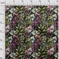 thumbnail image 3 of oneOone Georgette Viscose Pink Fabric Leaves Sewing Craft Projects Fabric Prints By Yard 42 Inch Wide-RX, 3 of 5