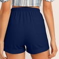 thumbnail image 4 of Plebaso Womens Summer Casual Shorts Plus Size Drawstring Shorts Elastic Waist Lightweight Shorts for Women, 4 of 7