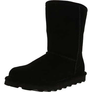 Bearpaw Women's Elle Short Black Ii Mid-Calf Suede Boot - 9M