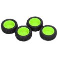 thumbnail image 4 of 1/10 RC Wheels, RC Rubber Tires Rubber Material With Nuts For 1/10 Flat Sports Car Green, 4 of 8