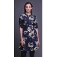 thumbnail image 3 of Bimba Kurtis Indiennes Courtes pour Femmes Tunique Imprimée Chemise à Manches Roulées, 3 of 6