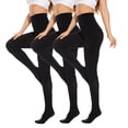 thumbnail image 1 of Women's 120 Tights 3PCSoft Opaque Solid Color Footed Pantyhose, 1 of 3