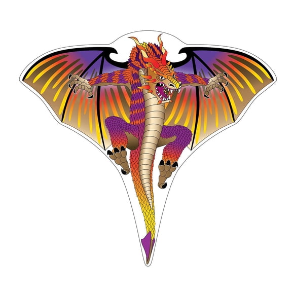 X Kites Dragon 28 Inch Poly Kite. Fire