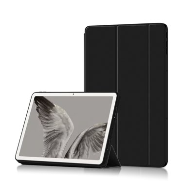 Étui pour Tablette Google Pixel 2023 11 Pouces en Cuir PU à Trois Volets avec Support, Housse pour Tablette Google Pixel 11 Pouces 2023, Funda Noir pour Google Fixel