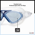 thumbnail image 3 of Dolfino Pro Axis Adult Watersport Goggle - Blue/Clear, 3 of 7