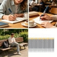 thumbnail image 1 of HCBY Plastic Ink Refill, 0.5mm Fine Point Gel Cartridge, Leak-proof Writing Refill, 60-Pack for Academic Work Daily Stationery, 1 of 6