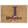 thumbnail image 2 of 4th of July Door Mat Outdoor,Independence Day Welcome Doormat, 4th of July Coir Doormat with Non Slip Backing ,Patriotic Mat Star Front Porch Rugs For Home Entrance 4th of July Decoration,(15*24"), 2 of 2
