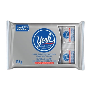 YORK Dark Chocolate Peppermint Patties, 136g