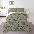 thumbnail image 1 of Ensemble de Douillette Simple pour Enfants Pêche, Ensemble de Lit Rétro Brochet pour Hommes Adultes, Douillette en Duvet Douce Pêche et Chasse pour Chambre, Ensemble de Courtepointe Confortable et Respirant Animaux Poissons Vintage Rustique, 1 of 7
