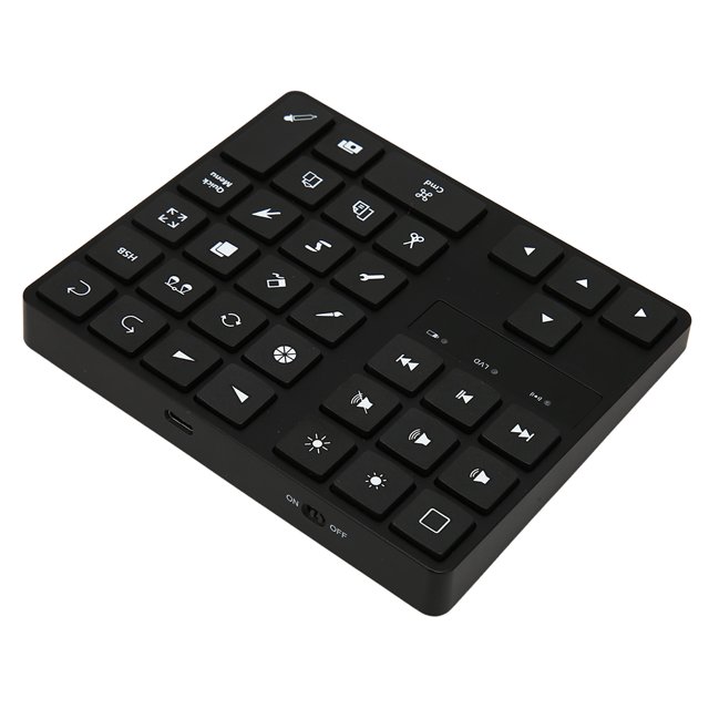 Clavier de Dessin Sans Fil, Clavier de Dessin Mini à une Main Taille Compacte pour Bureau