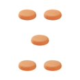 thumbnail image 1 of kurtrusly Stylish Round Cushions For Stools – Seating Experience Stool Cushions Polyester Seat Covers Mild Waterproofing orange 5Set, 1 of 6