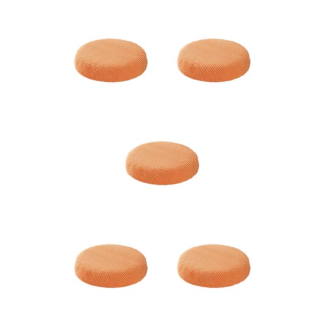 kurtrusly Stylish Round Cushions For Stools – Seating Experience Stool Cushions Polyester Seat Covers Mild Waterproofing orange 5Set