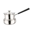 thumbnail image 3 of tamizeot Coffee Maker Brew Pot Kettle Turkish Coffee Pot Easy Steps To Brew Delicious Quickly At Home Or On Go Butter Silver 900ml, 3 of 6
