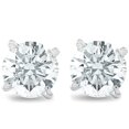 thumbnail image 1 of Boucles d'Oreilles Clous en Diamant Naturel Rond Brillant.75 Ct en Or 14 K, Monture Classique, 1 of 1