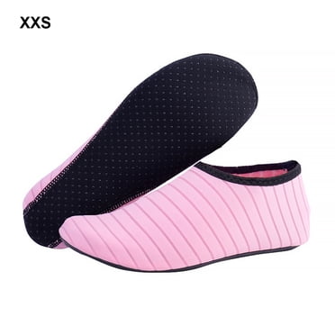 1 Pair Beach Shoes Ant-slip Quick Gifts Diving Game Dry Barefoot Socks Water Sports Comforatable Surfing Underwater Sneaker Children Pink XXS