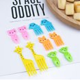 thumbnail image 2 of 10 Pieces Mini Animals Food Picks Kids Lunch Box Decor Cute Style Cartoon Reusable Toothpicks for Fruit Dessert Pastry Snacks Elephant, 2 of 9