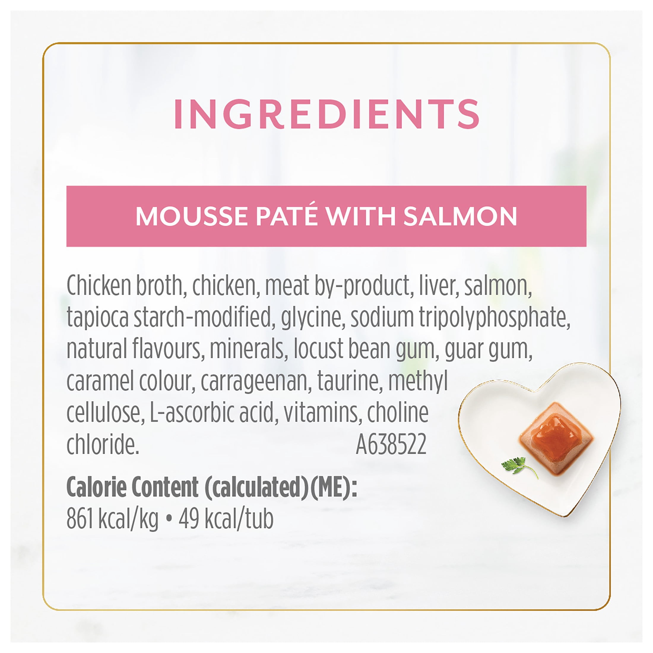 Fancy Feast Gems Mousse en Pâté avec Saumon, Nourriture Humide pour Chats, 57 g x 2
