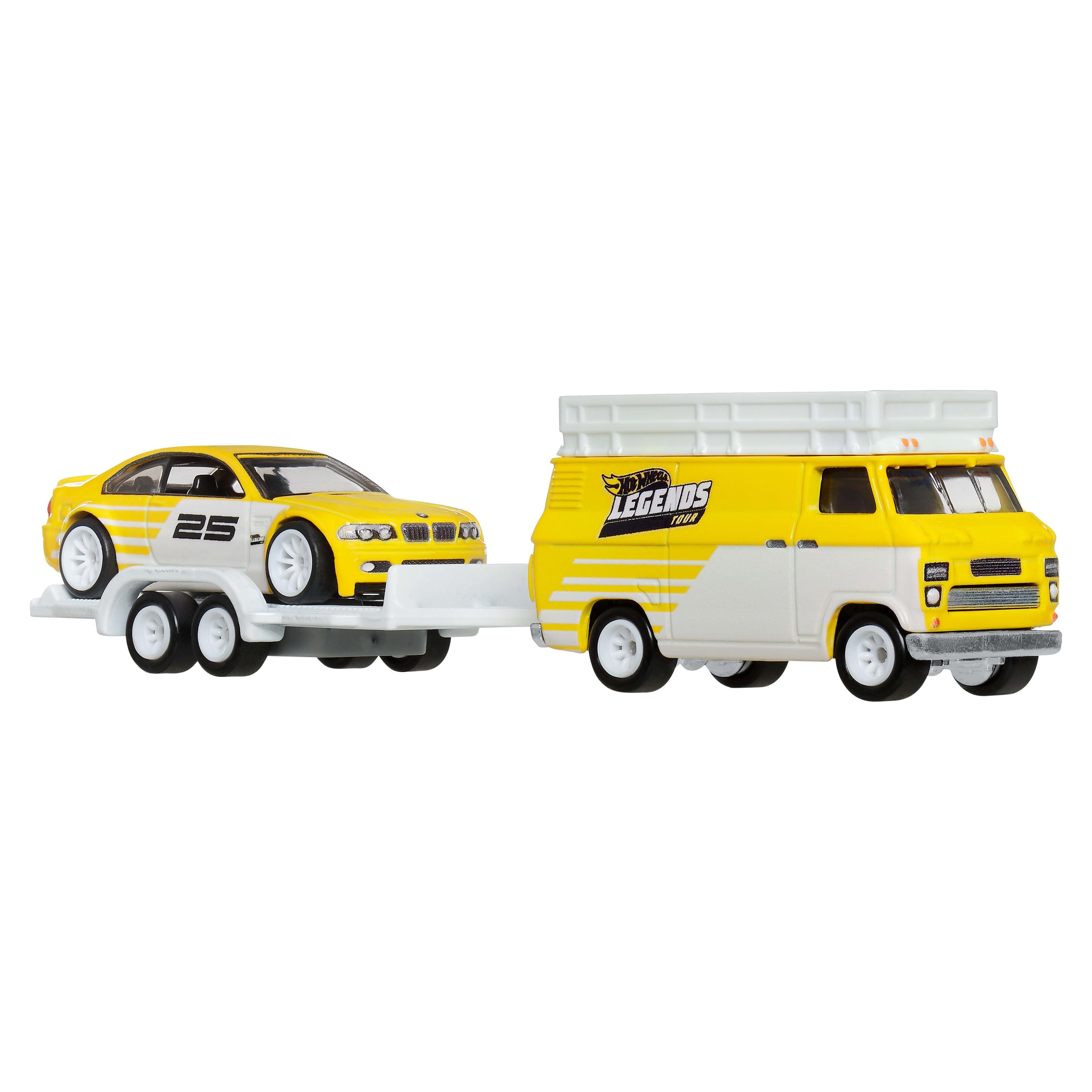 Hot Wheels Legends Tour Team Transport Hauler & Toy Car, 2-Pack of