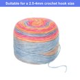 thumbnail image 4 of Unique Bargains Gradient Cake Cotton Acrylic Wool Mixed Rose Red Yarn, 300g, 3 Pack, 4 of 8