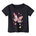 thumbnail image 1 of TZEWGL Tops For Toddler Graphic Print Round Neck Loose Short Sleeve Clothing For Infnants size 4-5T, 1 of 4